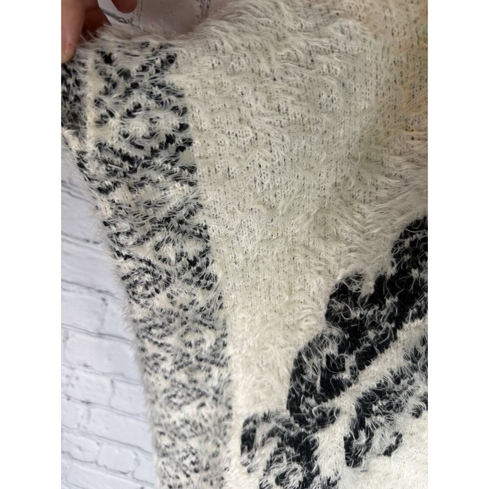 Holly Bracken Grey Aztec Shrug Cardigan‎ Open Front Chains Boho Western OS - Picture 7 of 8